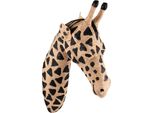 Clayre & Eef Decorazione Murale Giraffa 82 Cm Marrone Carta Nera