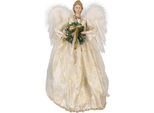 Angelo Decorativo Natalizio Clayre & Eef 46 Cm Plastica Bianca