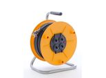 Cavo Di Prolunga Hobby PKB275Z, 50M / 230V, Bobina, 4 Prese