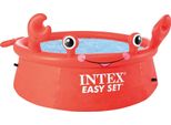 Intex Happy Crab Piscina Gonfiabile Per Bambini Easy Set 183X51 Cm
