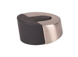Walteco Fermaporta, Diametro 46X26 Mm, Avvitabile, Nichel Opaco