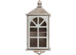 Mensola A Parete Clayre & Eef 35X17X89 Cm In Legno Grigio