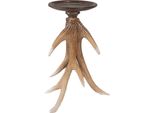 Portacandele Clayre & Eef 19X19X29 Cm In Poliresina Marrone Beige