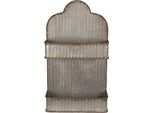 Clayre & Eef Mensola A Muro 70 Cm In Metallo Grigio