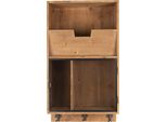Clayre & Eef Mensola Da Parete 71 Cm Marrone Nero Legno