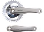 Guarnitura Miranda 38T, Lunghezza Pedivella 170 Mm. Argento, Alluminio, Senza Chiave. Profondità 9 Mm Per Gazelle