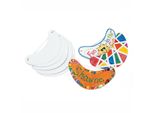 Colorare - Creare E Decorare La Propria Aletta Parasole Bianca, Set Di 24 Pezzi