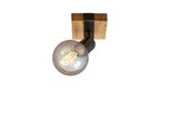 Faretto Da Parete Vintage Briloner Leuchten Wood Basic, 25 W, IP20, Canna Di Fucile, Metallo-Legno, Escl. 1X E27, 10,3 X 10 X 9 Cm