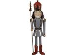 Schiaccianoci Decorativo Natalizio Clayre & Eef 36 Cm Grigio Rosso Metallo