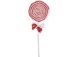 Lecca-Lecca Con Decorazione Natalizia Clayre & Eef 41 Cm Plastica Rossa