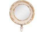 Specchio Clayre & Eef 38X14X47 Cm Legno Beige