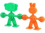Set Di Costruzioni Con Forme Di Animali In Scatola Di Cartone, 32 Pezzi.