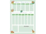 Agenda Magnetica Per Il Frigorifero Capibara Per Bambini + Penna Calendario