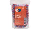 Colorazioni - Perline Pony Glitter 6X9 Mm, 1000 Pezzi.
