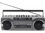 Soundmaster SRR80TI Radio Portatile A Cassette Retrò Con Dab+, Microfono, Bluetooth, Usb E Riproduzione Sd