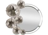 Furnlux Specchio Da Parete Kandi Silver 85Cm / Colore Principale: Argento / Dimensioni: 85 X 81 X 7 Cm