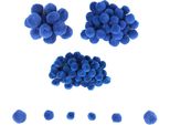 Colorations - Mini Pompons Blu, 100 Pz.