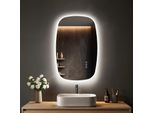 S'afielina 95×60 Cm Specchio Da Parete Led - Specchio Da Bagno Con Illuminazione, Vetro Hd, Dimmerabile, Led A 3 Colori, Antiappannamento, Appendibile In Orizzontale E In Verticale