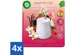 Air Wick Essential Mist – Set Iniziale Automatico Per Deodorante Per Ambienti – Vaniglia E Lampone – 20 Ml - Confezione Risparmio - 4 Pezzi