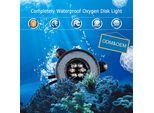 Luce Rotonda Dell'acquario Con Luci Led Che Cambiano Colore Lampada A Bolle D'aria Della Pompa Della Luce