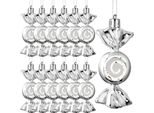 Inf Mini Ornamenti Natalizi A Forma Di Caramella - Set Da 6, Decorazioni Festive Per L'albero D'argento