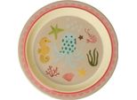 Banchetto Per Bambini Rice Melamin - Stampa Oceano Corallo Ø 22 Cm