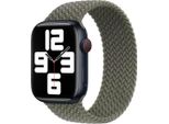 Apple Braided Solo Loop Per Watch | 44/45/46/49 Mm - Taglia 12 - Olive