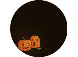 Inf Set Di 2 Sottobicchieri Di Halloween In Pvc A Forma Di Zucca Magnetici