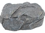 Finta Roccia Chiave Hider Resistente Alle Intemperie Stoccaggio Sicuro Decorativo Resina Nascondere Una Scatola Portachiavi Per Cortile All'aperto Azzurro