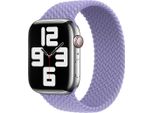 Apple Braided Solo Loop Per Watch | 44/45/46/49 Mm - Taglia 4 - Lavanda