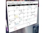 Lavagna Magnetica Riscrivibile Calendario Frigorifero Bacheca Messaggio Mensile Planner Board