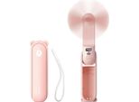 Mini Ventilatore Jisulife Ventilatore Portatile Life8 Con Funzione Powerbank 2000Mah E Torcia Elettrica - Rosa