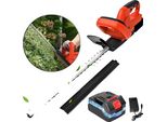 Tagliasiepi A Batteria, Lama Da 22 Pollici, Lame A Doppia Azione, 1 Batteria