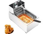 Friggitrice, Potenza 2500W, Capacità 6L, Intervallo Di Temperatura 60-200°C, Materiale In Acciaio Inox, Protezione Da Surriscaldamento