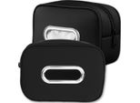 Edibazzar | Custodia Per Fazzoletti Nera, Elegante Organizer In Ecopelle Per L'auto