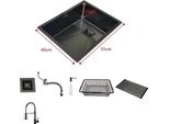 Lavello Da Cucina, Acciaio Inox, Monovasca, 55X40Cm B