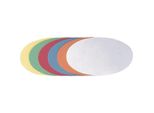 Cartoncino Di Presentazione Franken, Ovale, 190 X 110 Mm, Colori Assortiti: Bianco, Azzurro, Rosso, Giallo, Arancione E Verde (Umz 1119 99)