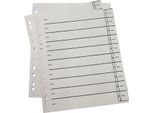 9521108190 Fogli Divisori - A4 Extra Larghi, Cartone 190 G/M², Camoscio, 100 Pezzi