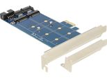 Scheda Pci Express Delock > 2 X M.2 Ngff Interni - Speicher-Controller - USB2.0 / Scheda M.2 / Sata 6Gb/S Profilo Basso - 6G