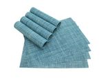 Tovaglietta Elegance Tovagliette Blu Azzurro Set Di 8 Tovagliette In Plastica Intrecciata 45X30 Cm