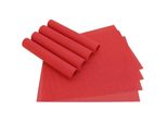 Tovaglietta Elegance Set Di 8 Tovagliette Rosse In Plastica Intrecciata 45X30 Cm