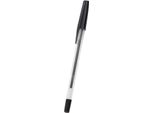 Q-Connect® KF34042 Einwegkugelschreiber, Ca. 1Mm, Schwarz