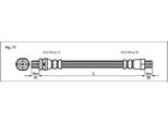 Tubo Freno Posteriore Metzger Per Ford Cougar Mondeo