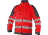 Dassy® Orlando Giacca Da Lavoro Ad Alta Visibilità Neon Red/Cement Grey Taglia M Lunghezza: Standard