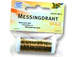 Folia 79644 Basteldraht - 0,3 Mm, Messing Goldfarben