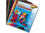10X Folia 740409 Bastelwellpappe E-Welle - 25 X 35 Cm, Sortiert