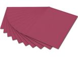 10X Folia 6727E Tonpapier - 50 X 70 Cm, Weinrot