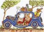 Set Per Punto Croce Bothy Threads "Oldtimer"", 36X26Cm, Xct20, Schema A Punto Croce Contato"