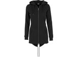 Urban Classics Donna - Sweat Parka Zip Hoody Schwarz - M