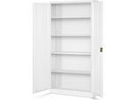Armadio Per Archiviazione Armadio Per Ufficio Armadio In Acciaio Bianco 195X90X40